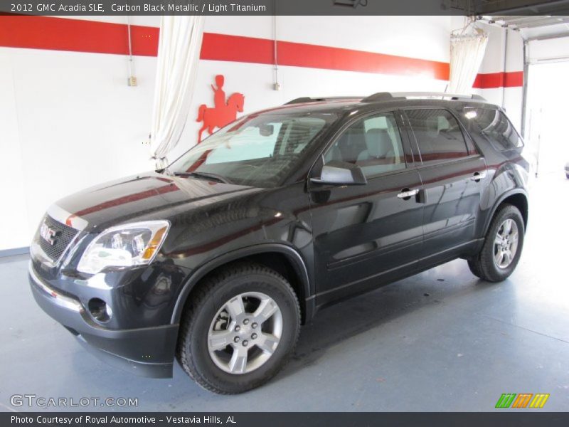 Carbon Black Metallic / Light Titanium 2012 GMC Acadia SLE
