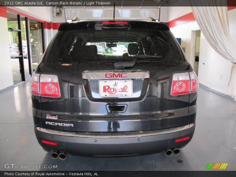 Carbon Black Metallic / Light Titanium 2012 GMC Acadia SLE