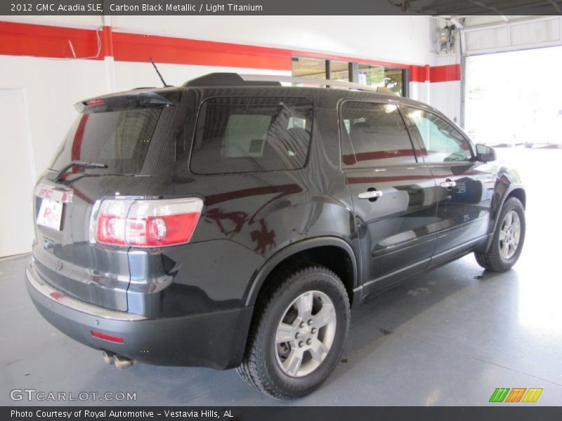 Carbon Black Metallic / Light Titanium 2012 GMC Acadia SLE