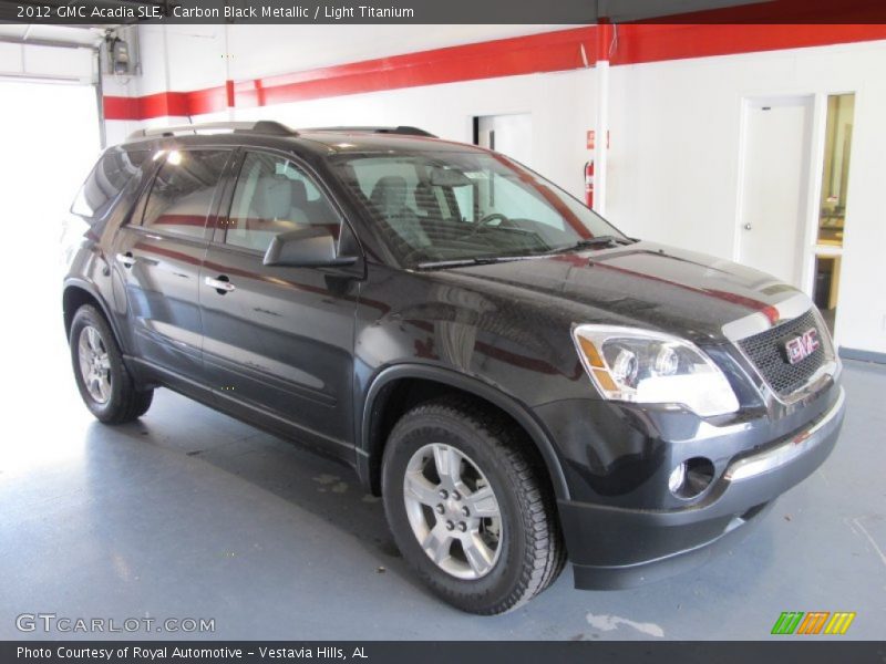 Carbon Black Metallic / Light Titanium 2012 GMC Acadia SLE
