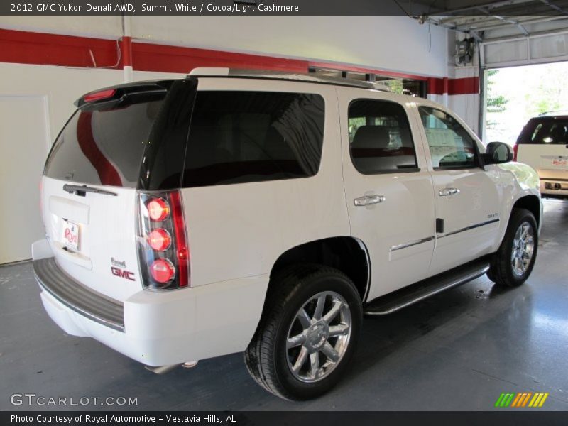 Summit White / Cocoa/Light Cashmere 2012 GMC Yukon Denali AWD