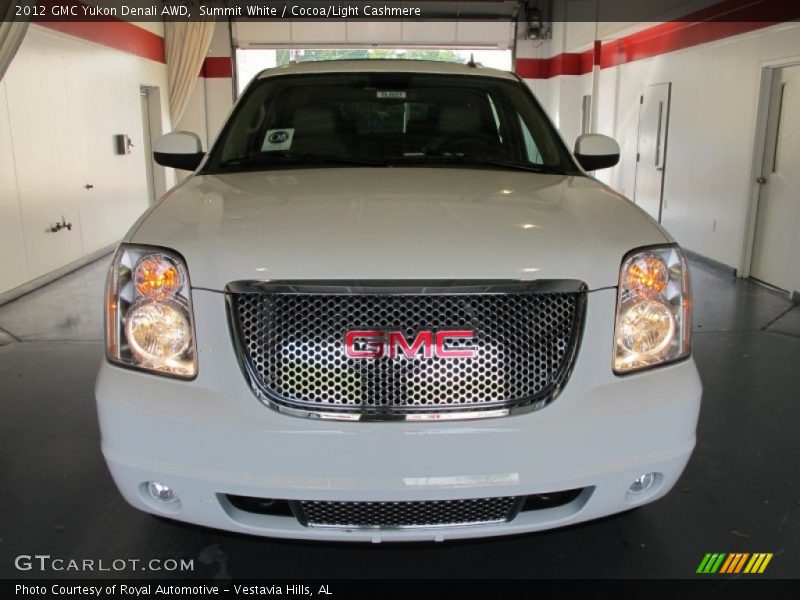 Summit White / Cocoa/Light Cashmere 2012 GMC Yukon Denali AWD