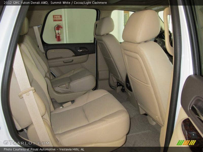 Summit White / Cocoa/Light Cashmere 2012 GMC Yukon Denali AWD