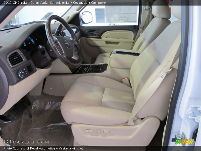 Summit White / Cocoa/Light Cashmere 2012 GMC Yukon Denali AWD