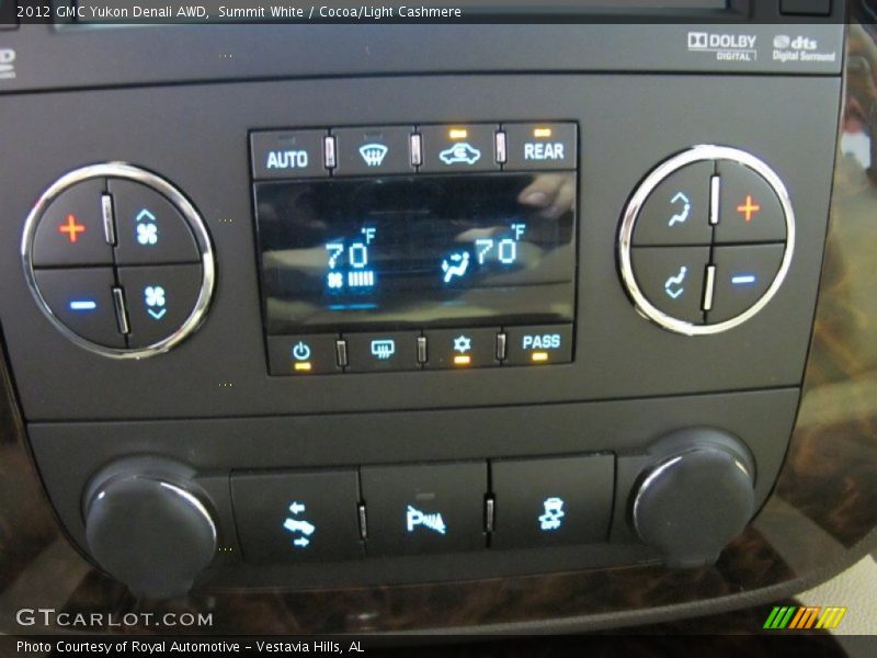 Summit White / Cocoa/Light Cashmere 2012 GMC Yukon Denali AWD
