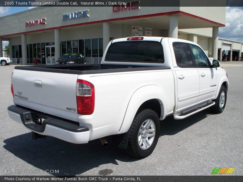 Natural White / Dark Gray 2005 Toyota Tundra Limited Double Cab