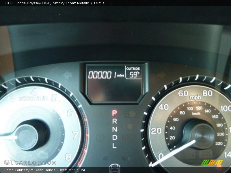 Smoky Topaz Metallic / Truffle 2012 Honda Odyssey EX-L