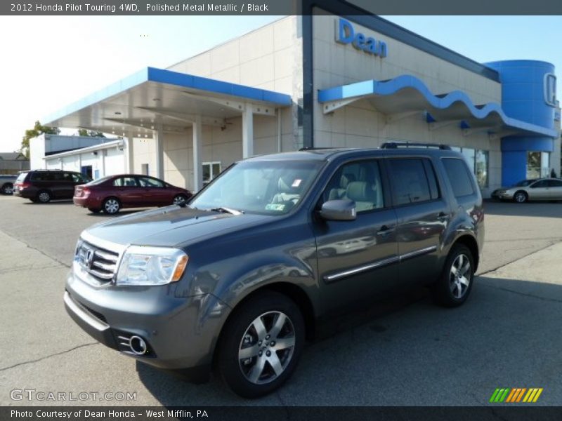 Polished Metal Metallic / Black 2012 Honda Pilot Touring 4WD