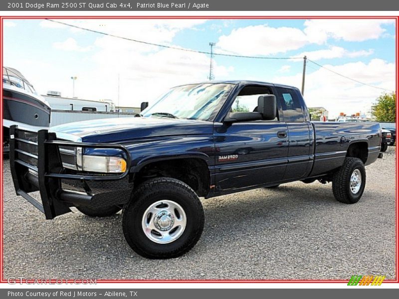 Patriot Blue Pearl / Agate 2001 Dodge Ram 2500 ST Quad Cab 4x4