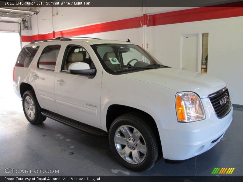 Summit White / Light Tan 2011 GMC Yukon SLT