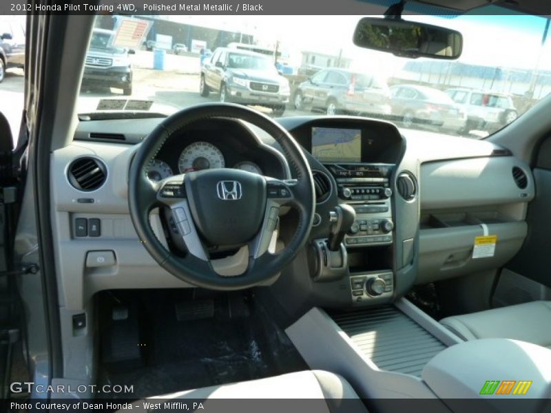 Polished Metal Metallic / Black 2012 Honda Pilot Touring 4WD