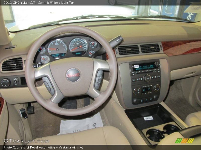 Summit White / Light Tan 2011 GMC Yukon SLT