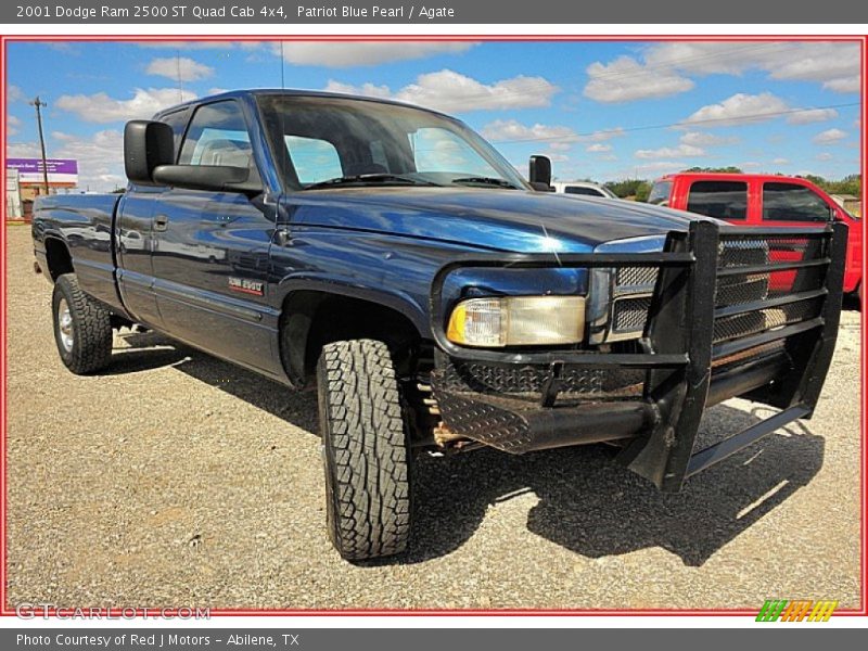 Patriot Blue Pearl / Agate 2001 Dodge Ram 2500 ST Quad Cab 4x4