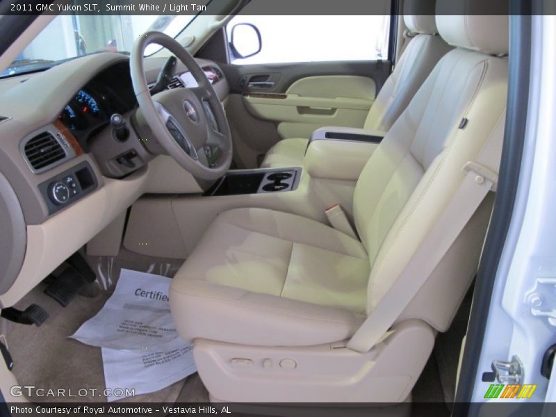 Summit White / Light Tan 2011 GMC Yukon SLT