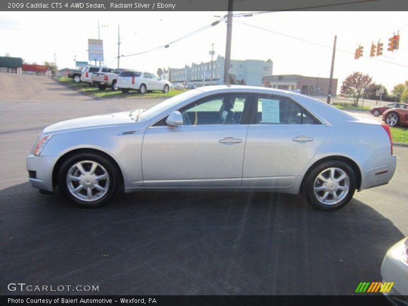 Radiant Silver / Ebony 2009 Cadillac CTS 4 AWD Sedan