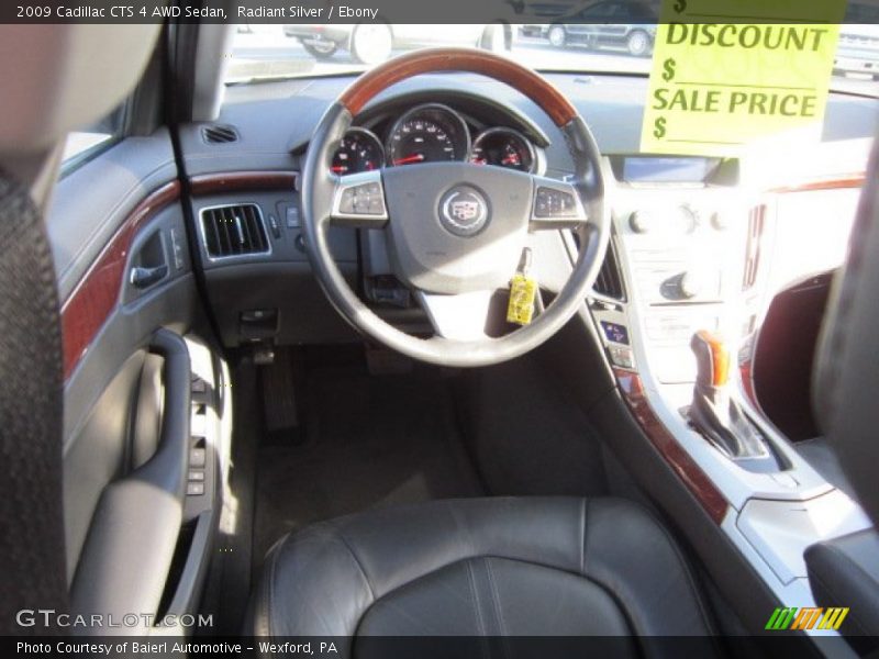 Radiant Silver / Ebony 2009 Cadillac CTS 4 AWD Sedan