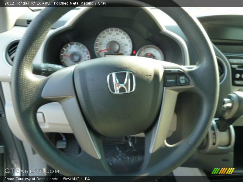 Polished Metal Metallic / Gray 2012 Honda Pilot LX 4WD