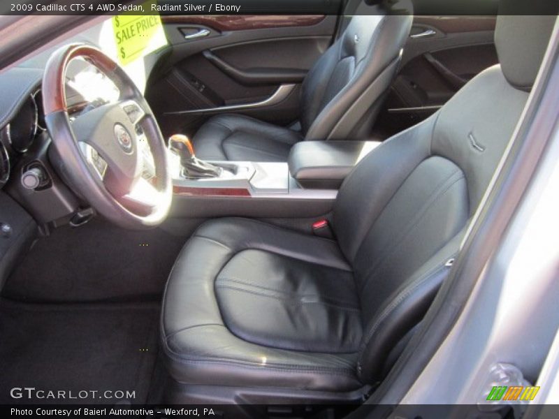 Radiant Silver / Ebony 2009 Cadillac CTS 4 AWD Sedan