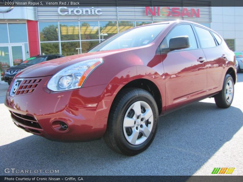 Venom Red / Black 2009 Nissan Rogue S