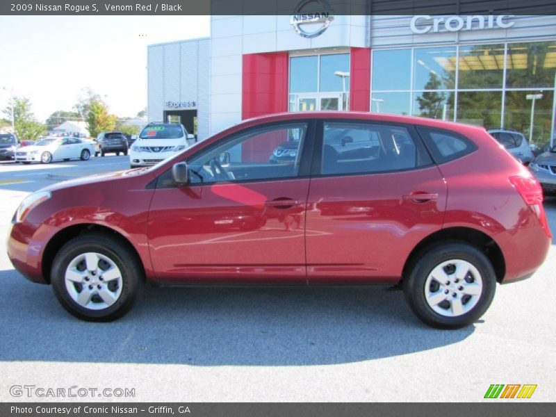 Venom Red / Black 2009 Nissan Rogue S