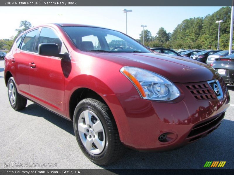 Venom Red / Black 2009 Nissan Rogue S