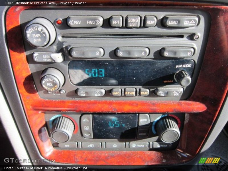 Controls of 2002 Bravada AWD