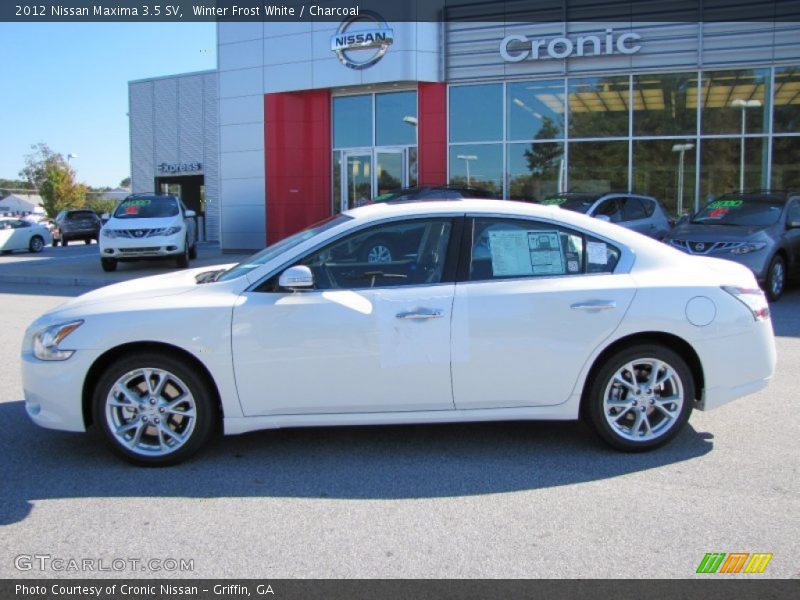 Winter Frost White / Charcoal 2012 Nissan Maxima 3.5 SV
