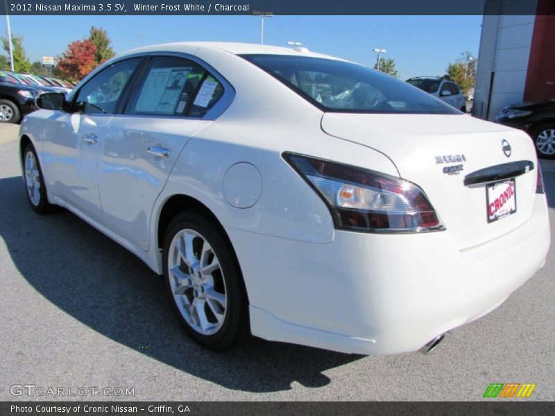Winter Frost White / Charcoal 2012 Nissan Maxima 3.5 SV