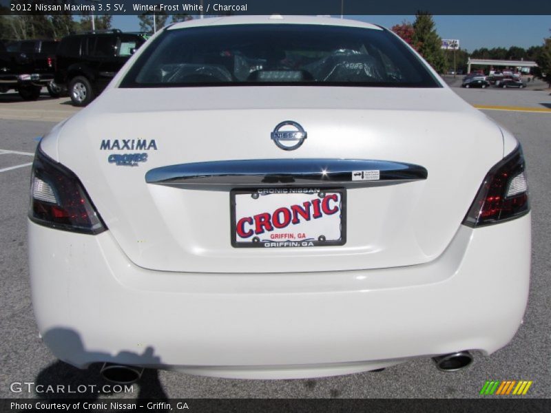 Winter Frost White / Charcoal 2012 Nissan Maxima 3.5 SV