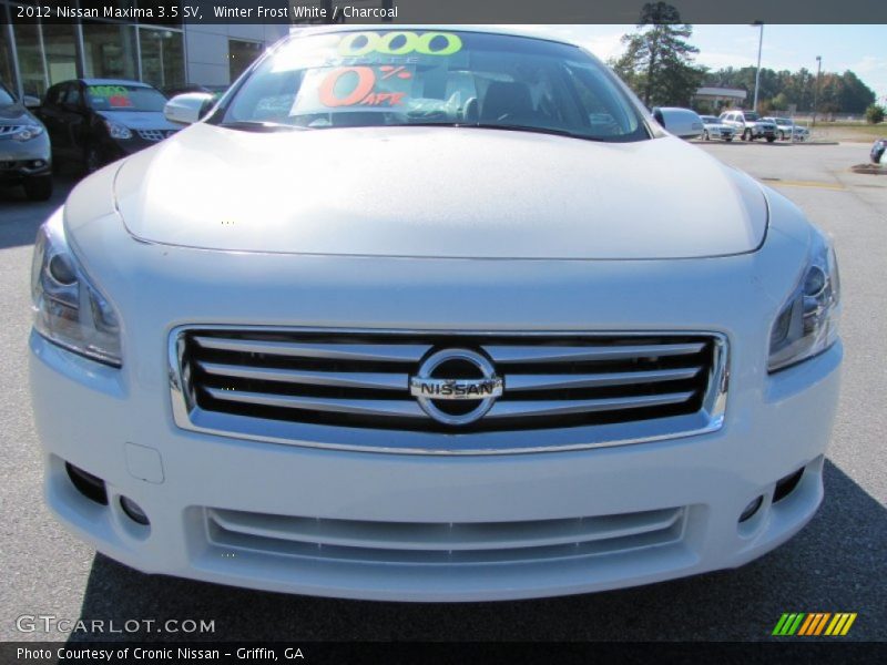 Winter Frost White / Charcoal 2012 Nissan Maxima 3.5 SV