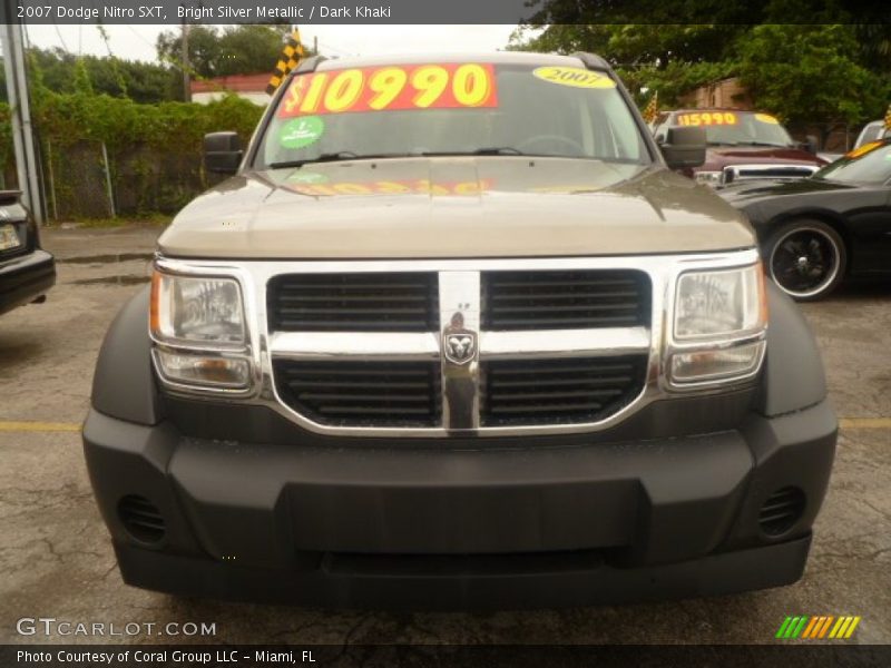 Bright Silver Metallic / Dark Khaki 2007 Dodge Nitro SXT