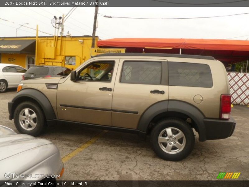 Bright Silver Metallic / Dark Khaki 2007 Dodge Nitro SXT