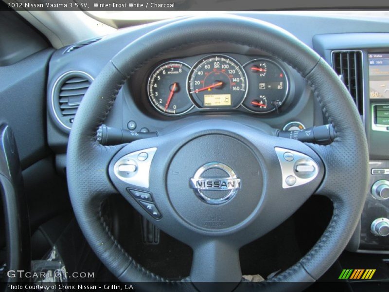 Winter Frost White / Charcoal 2012 Nissan Maxima 3.5 SV