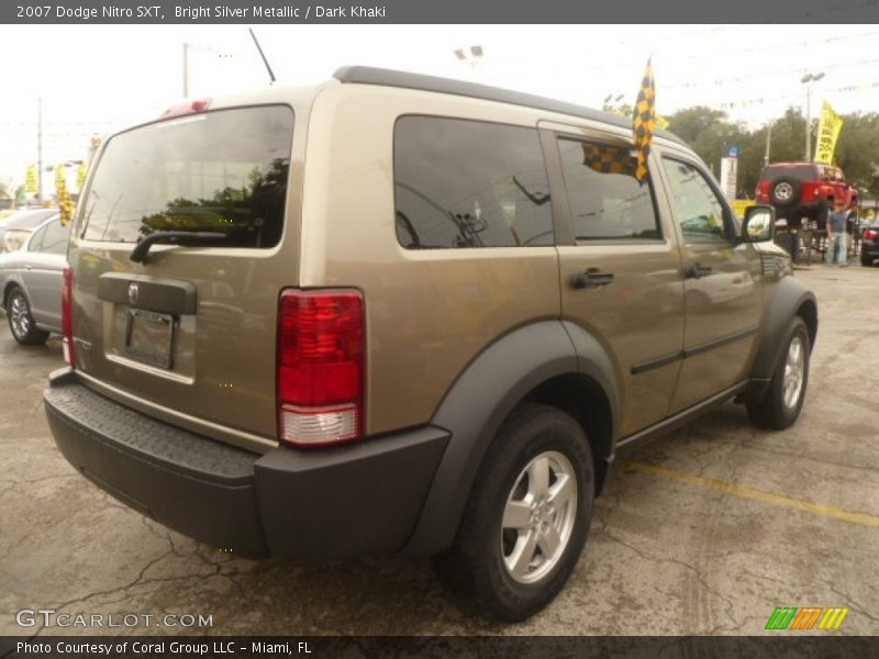 Bright Silver Metallic / Dark Khaki 2007 Dodge Nitro SXT