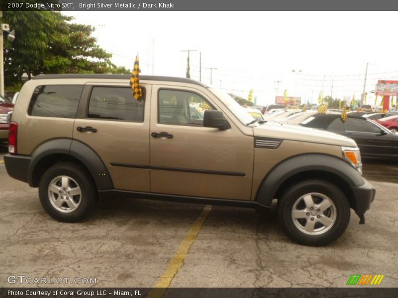 Bright Silver Metallic / Dark Khaki 2007 Dodge Nitro SXT