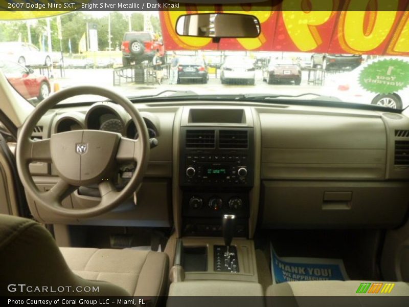 Bright Silver Metallic / Dark Khaki 2007 Dodge Nitro SXT