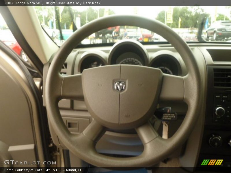 Bright Silver Metallic / Dark Khaki 2007 Dodge Nitro SXT