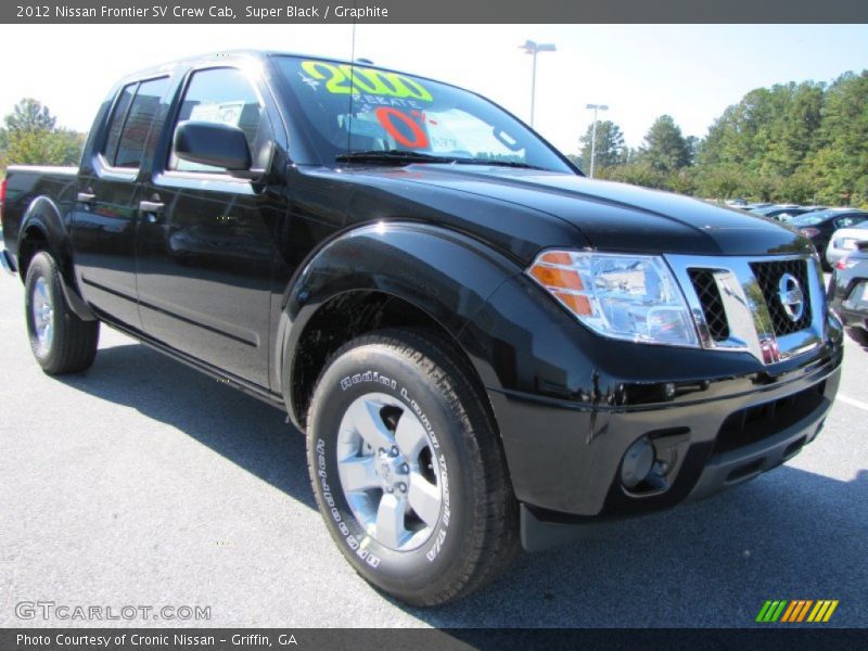 Super Black / Graphite 2012 Nissan Frontier SV Crew Cab