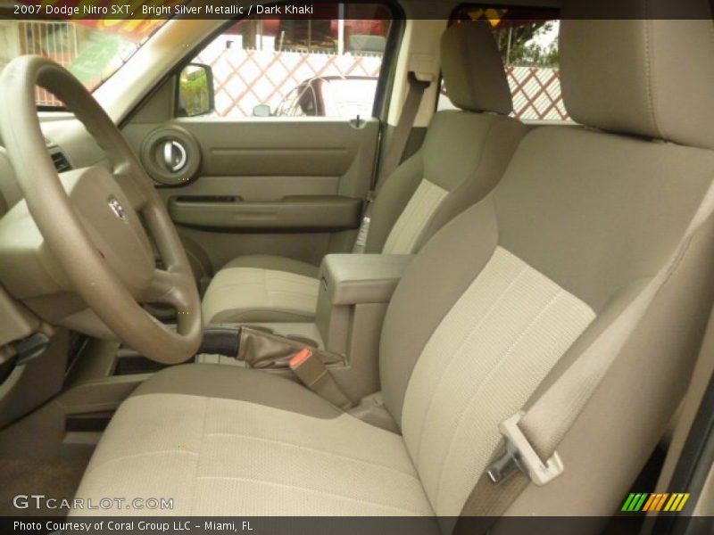 Bright Silver Metallic / Dark Khaki 2007 Dodge Nitro SXT