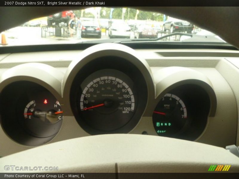Bright Silver Metallic / Dark Khaki 2007 Dodge Nitro SXT