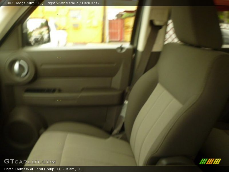 Bright Silver Metallic / Dark Khaki 2007 Dodge Nitro SXT
