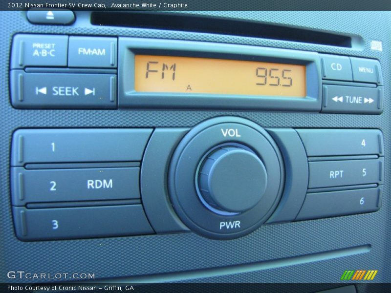 Controls of 2012 Frontier SV Crew Cab