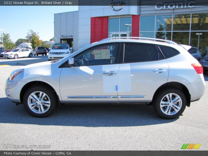 Brilliant Silver / Gray 2012 Nissan Rogue SV
