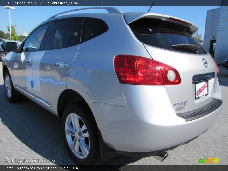 Brilliant Silver / Gray 2012 Nissan Rogue SV