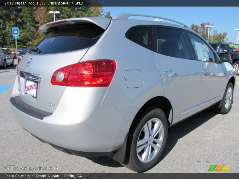 Brilliant Silver / Gray 2012 Nissan Rogue SV