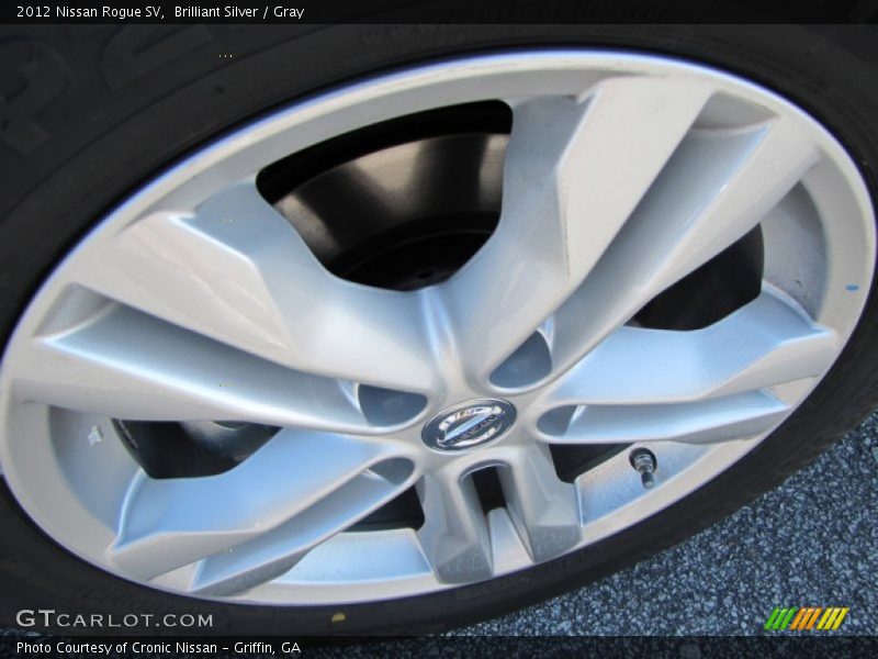 Brilliant Silver / Gray 2012 Nissan Rogue SV