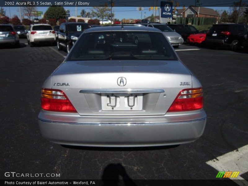 Satin Silver / Ebony 2002 Acura RL 3.5 Sedan