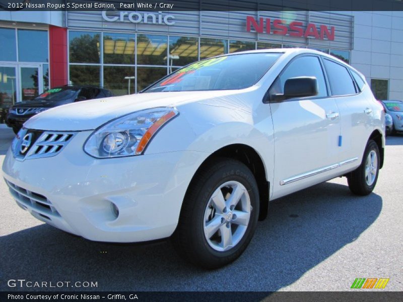 Pearl White / Gray 2012 Nissan Rogue S Special Edition