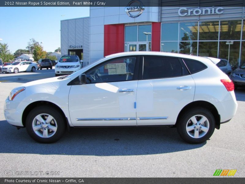 Pearl White / Gray 2012 Nissan Rogue S Special Edition