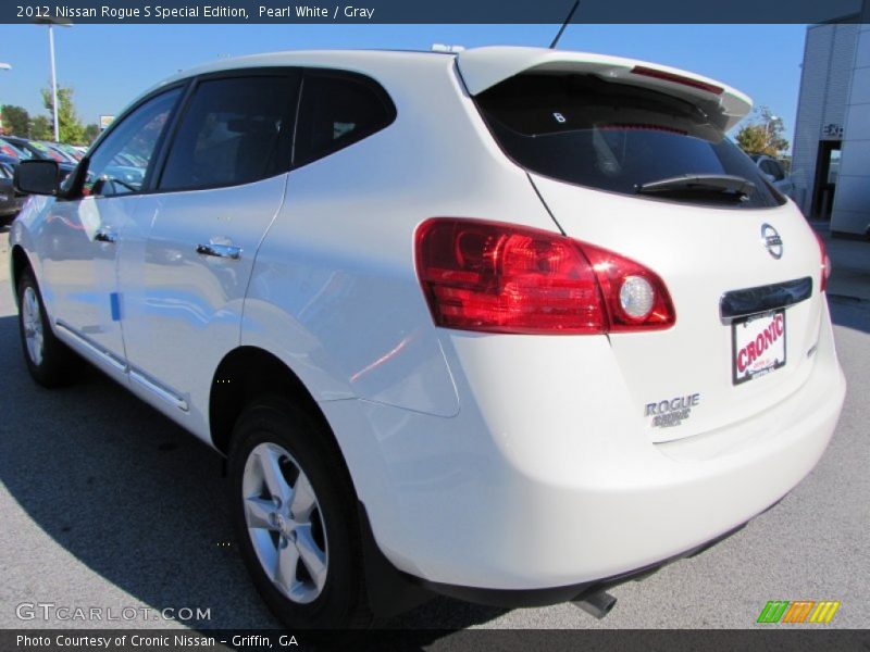 Pearl White / Gray 2012 Nissan Rogue S Special Edition